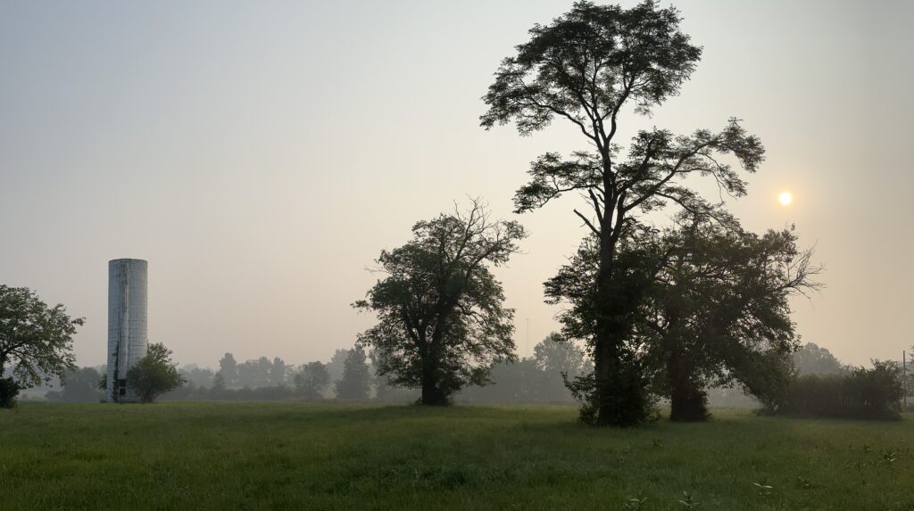 Wildfire smoke in Ohio